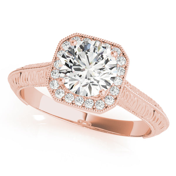 Vintage Halo Diamond Engagement Ring (1/10 ct. tw.)