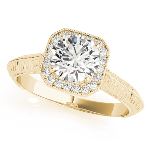Vintage Halo Diamond Engagement Ring (1/10 ct. tw.)