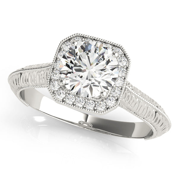 Vintage Halo Diamond Engagement Ring (1/10 ct. tw.)