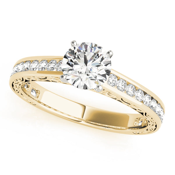 Channel-Set Diamond Engagement Ring (3/8 ct. tw.)