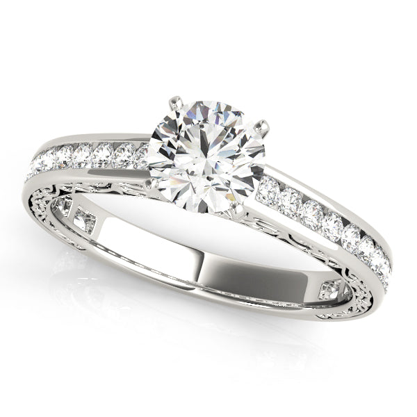 Channel-Set Diamond Engagement Ring (3/8 ct. tw.)