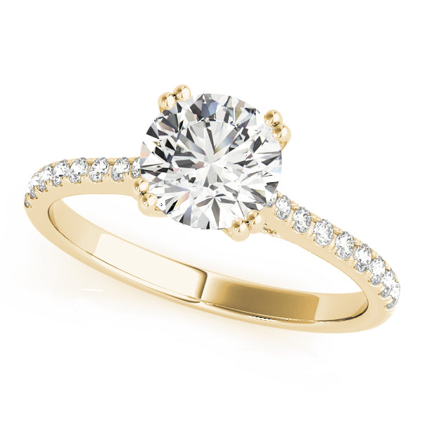 French Pavé Diamond Engagement Ring (1/5 ct. tw.)