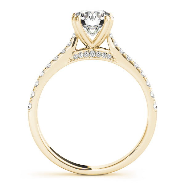 French Pavé Diamond Engagement Ring (1/5 ct. tw.)