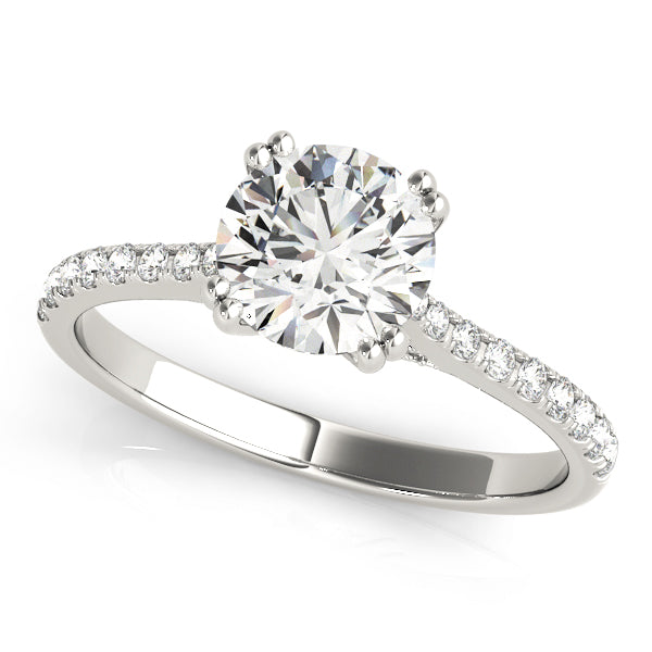 French Pavé Diamond Engagement Ring (1/5 ct. tw.)