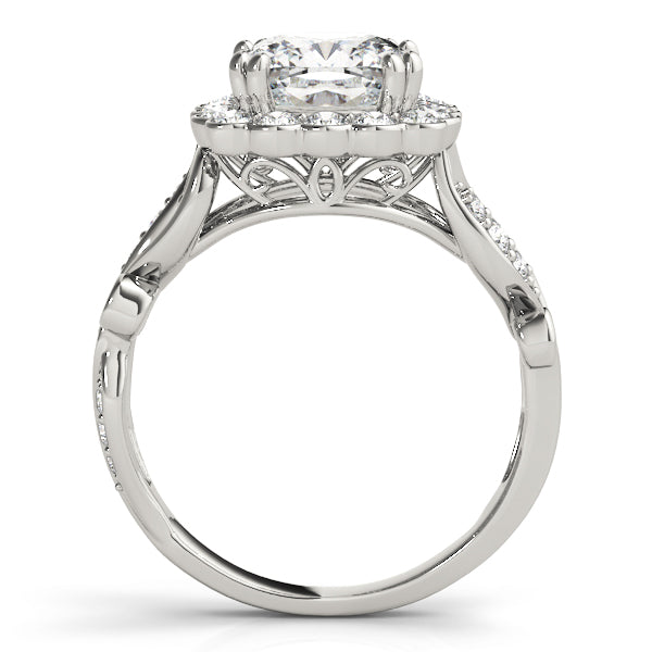 Floral Halo Diamond Engagement Ring (1/2 ct. tw.)