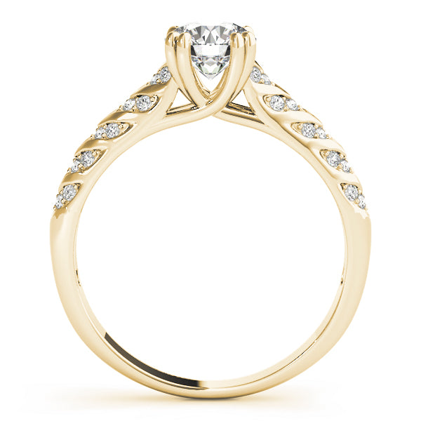 Chevron Pavé Diamond Engagement Ring (1/5 ct. tw.)