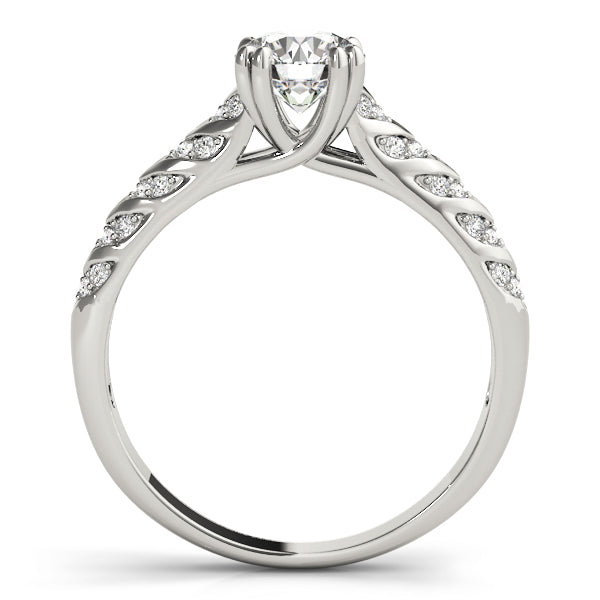Chevron Pavé Diamond Engagement Ring (1/5 ct. tw.)