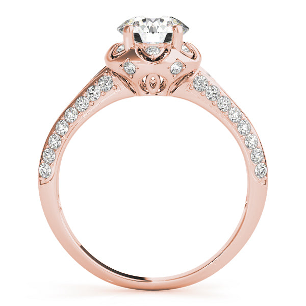 Romantic Pavé Split-Shank Diamond Engagement Ring (1/4 ct. tw.)