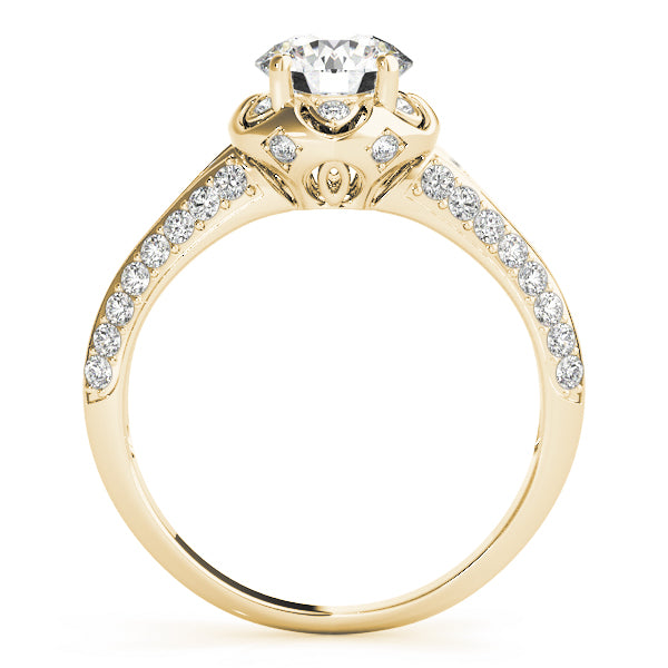 Romantic Pavé Split-Shank Diamond Engagement Ring (1/4 ct. tw.)