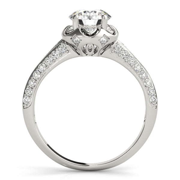 Romantic Pavé Split-Shank Diamond Engagement Ring (1/4 ct. tw.)