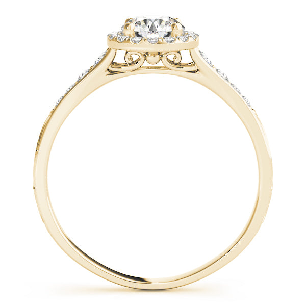 Graduated Halo Diamond Engagement Ring (1/5 ct. tw.)