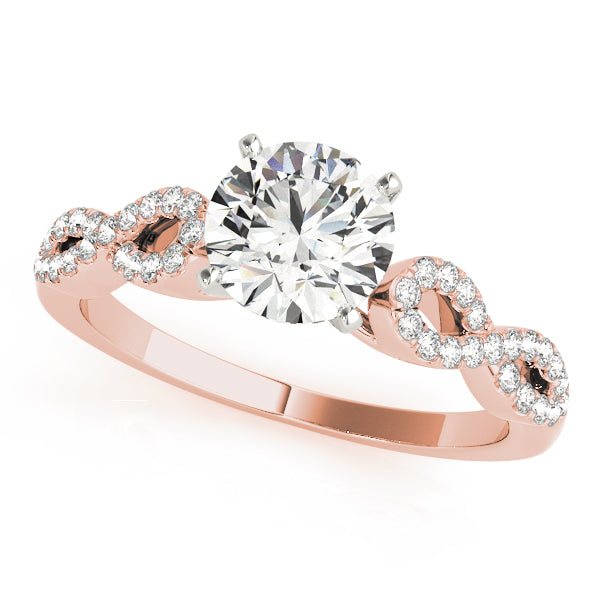 Infinity Pavé Diamond Engagement Ring (1/5 ct. tw.)