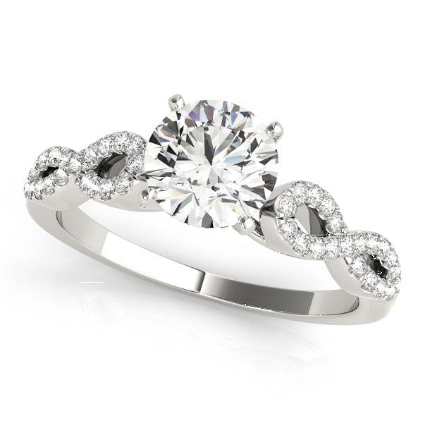 Infinity Pavé Diamond Engagement Ring (1/5 ct. tw.)