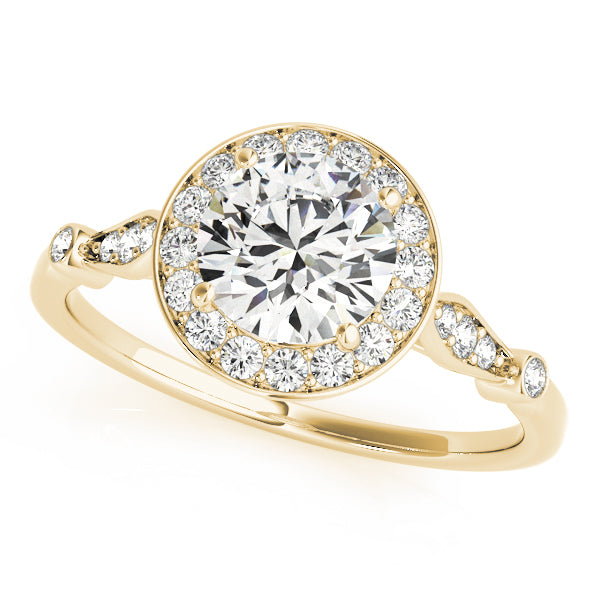 Halo Twist Diamond Engagement Ring (1/6 ct. tw.)