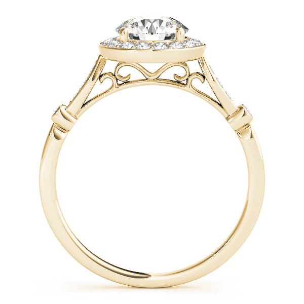 Halo Twist Diamond Engagement Ring (1/6 ct. tw.)
