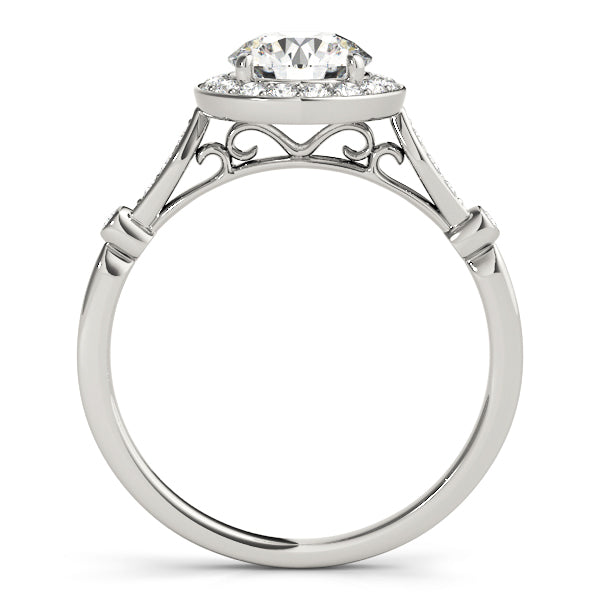 Halo Twist Diamond Engagement Ring (1/6 ct. tw.)