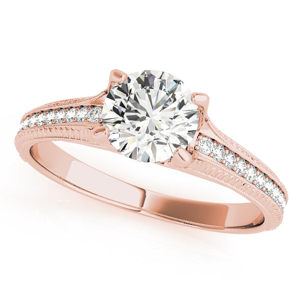 Petite Pavé Diamond Engagement Ring (1/6 ct. tw.)