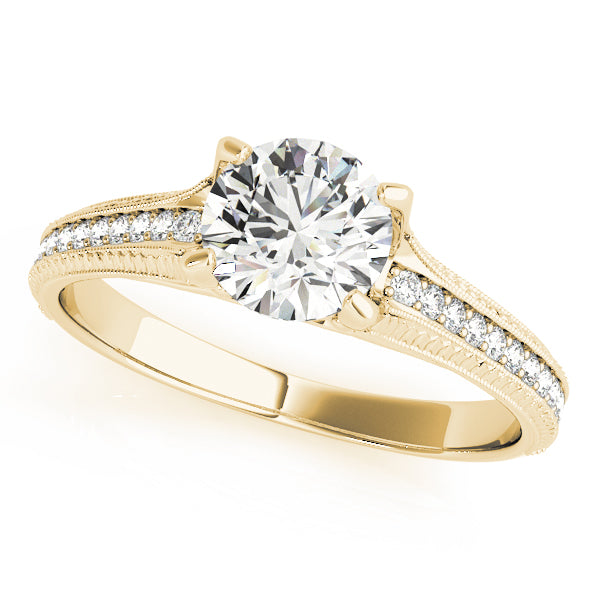 Petite Pavé Diamond Engagement Ring (1/6 ct. tw.)