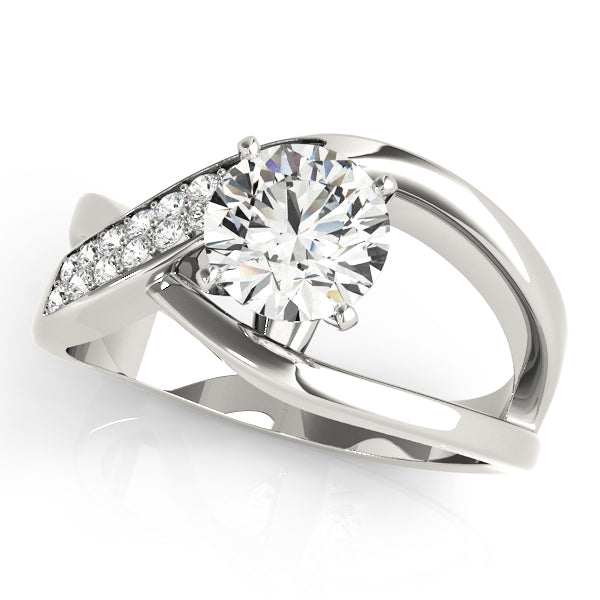 Modern Twist Diamond Engagement Ring (1/8 ct. tw.)