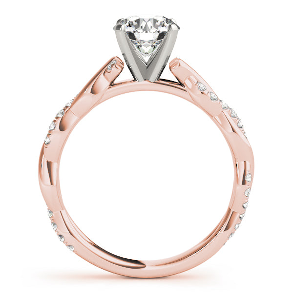 Petite Twist Diamond Engagement Ring