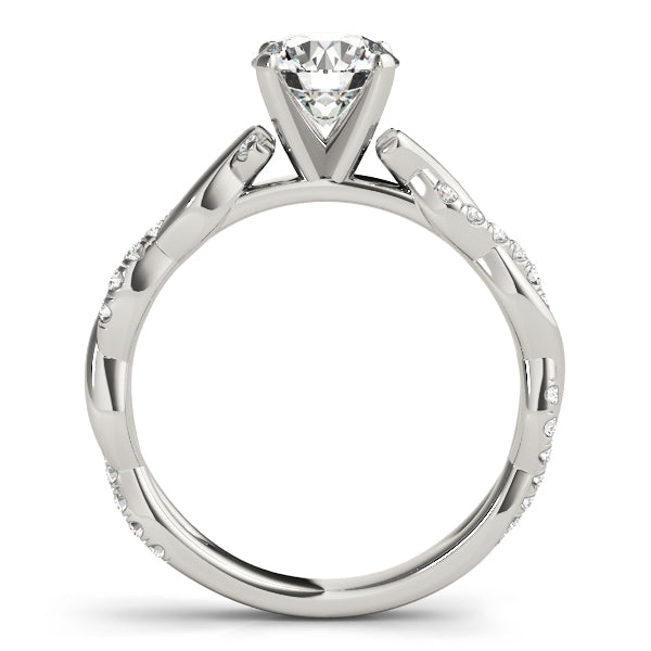 Petite Twist Diamond Engagement Ring