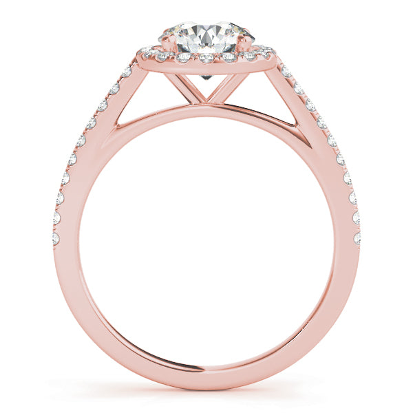 French Pavé Diamond Halo Engagement Ring (1/3 ct. tw.)