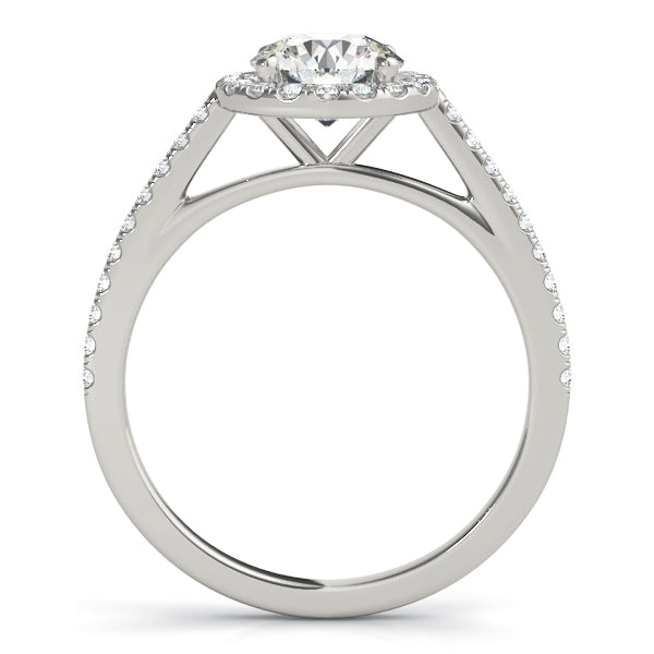 French Pavé Diamond Halo Engagement Ring (1/3 ct. tw.)