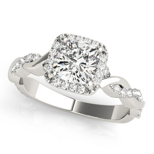 Twist Halo Diamond Engagement Ring (2 ct. tw.)