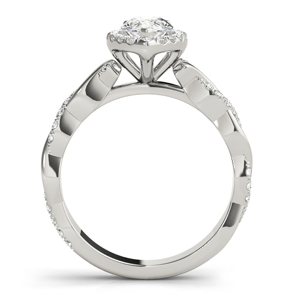 Twist Pavé Diamond Engagement Ring (3/8 ct. tw.)