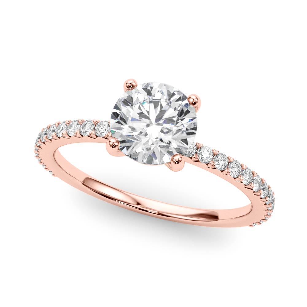 Petite Pavé Diamond Engagement Ring (2 ct. tw.)