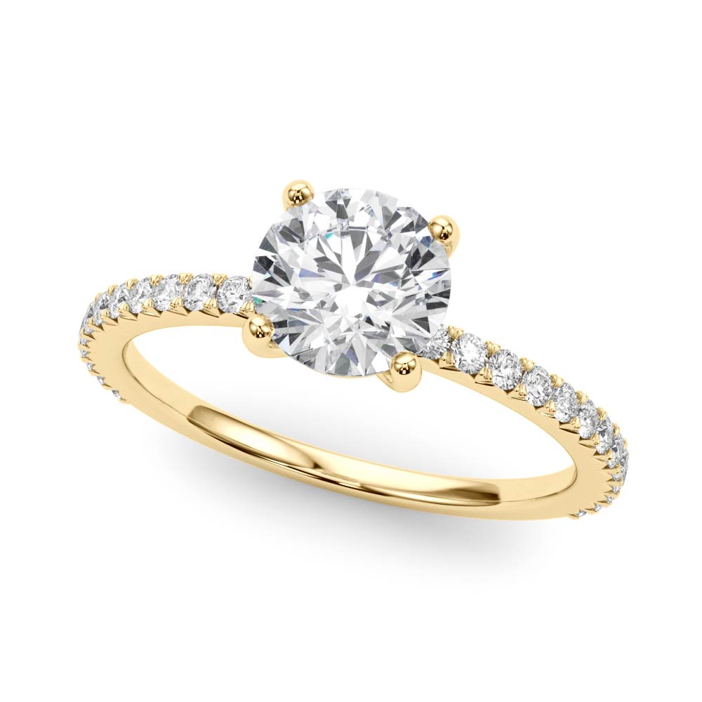 Petite Pavé Diamond Engagement Ring (2 ct. tw.)
