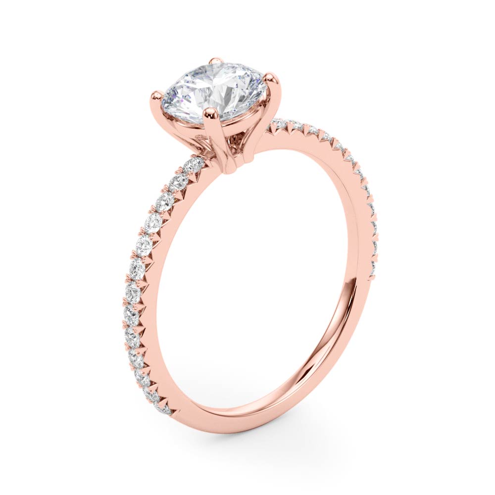 Petite Pavé Diamond Engagement Ring (1 1/2 ct. tw.)