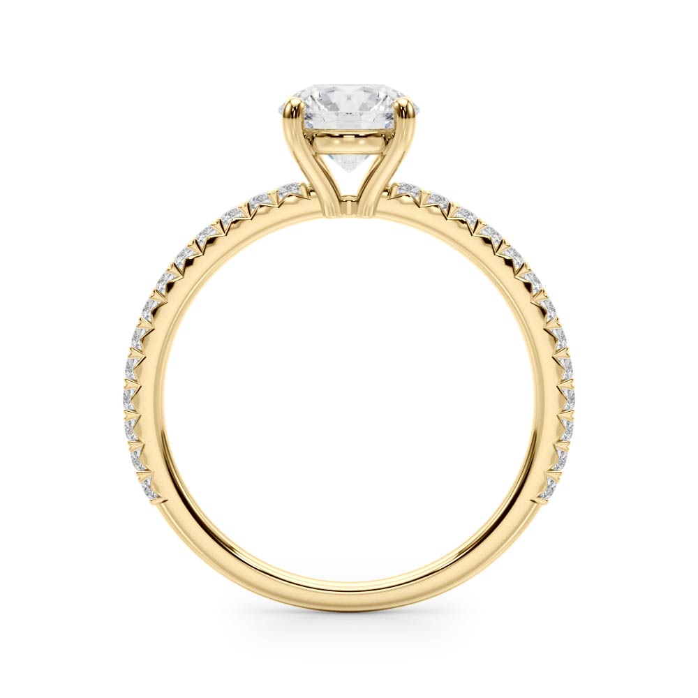 Petite Pavé Diamond Engagement Ring (1/4 ct. tw.)