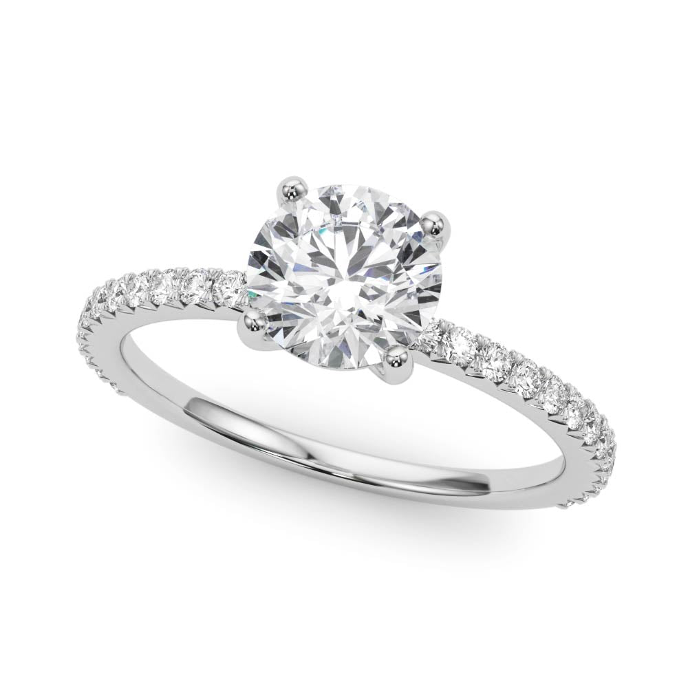 Petite Pavé Diamond Engagement Ring (2 1/2 ct. tw.)
