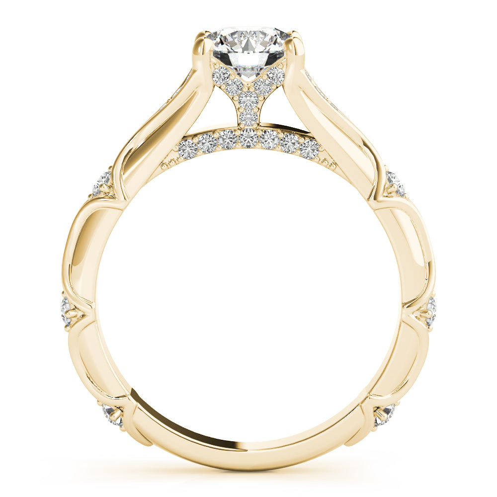 Romantic Scroll Diamond Engagement Ring (1/3 ct. tw.)