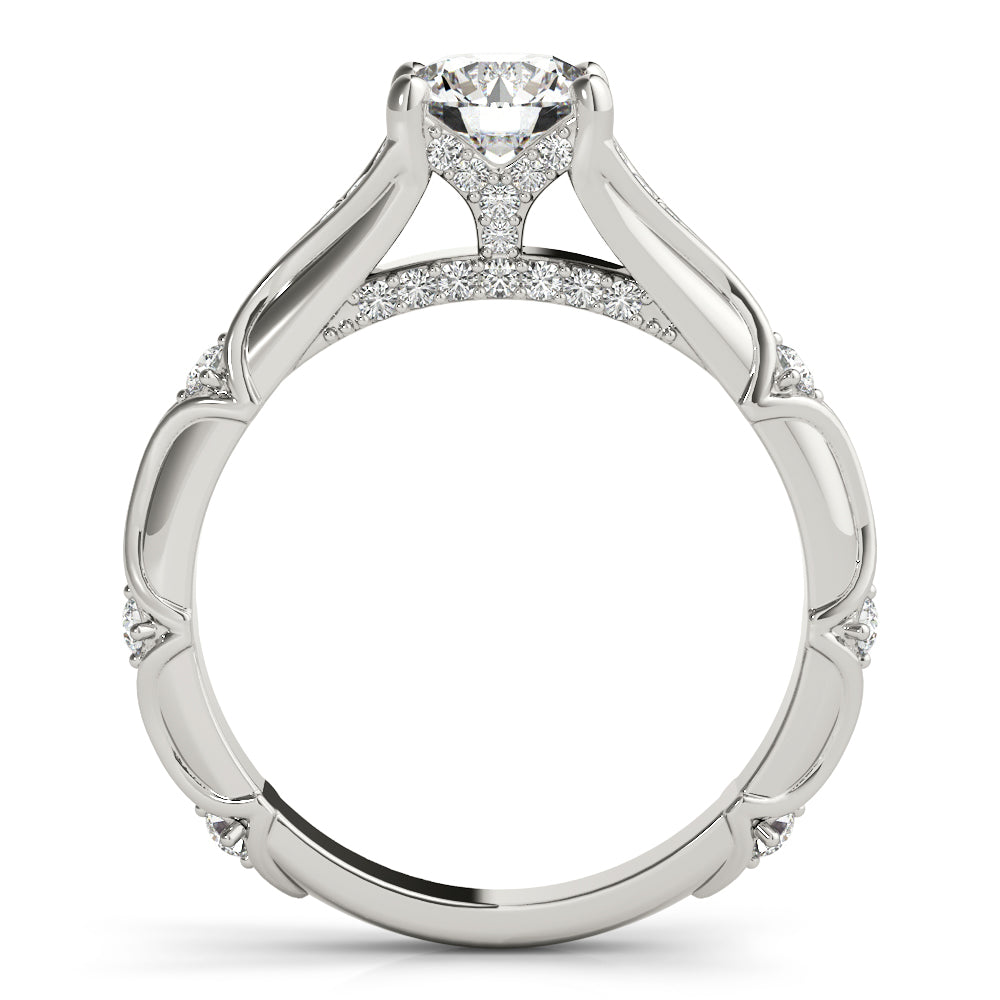 Romantic Scroll Diamond Engagement Ring (1/3 ct. tw.)