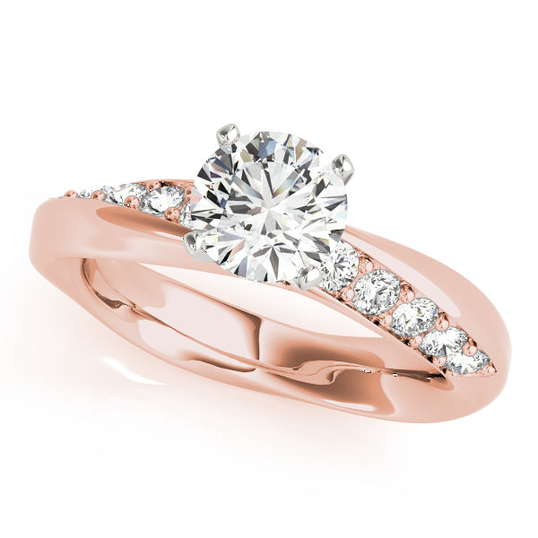 Twist Channel-Set Diamond Engagement Ring (1/3 ct. tw.)
