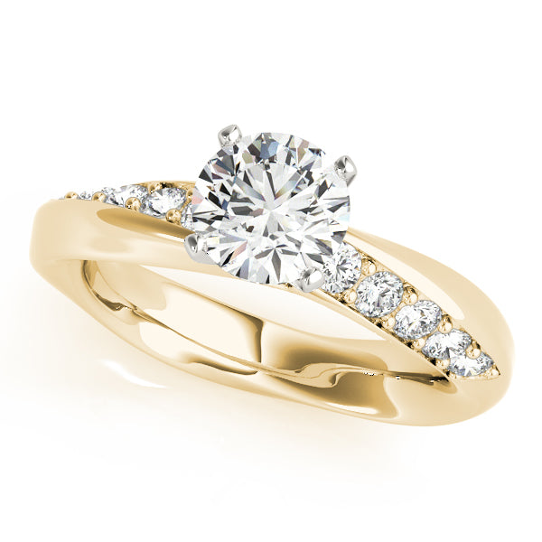 Twist Channel-Set Diamond Engagement Ring (1/3 ct. tw.)