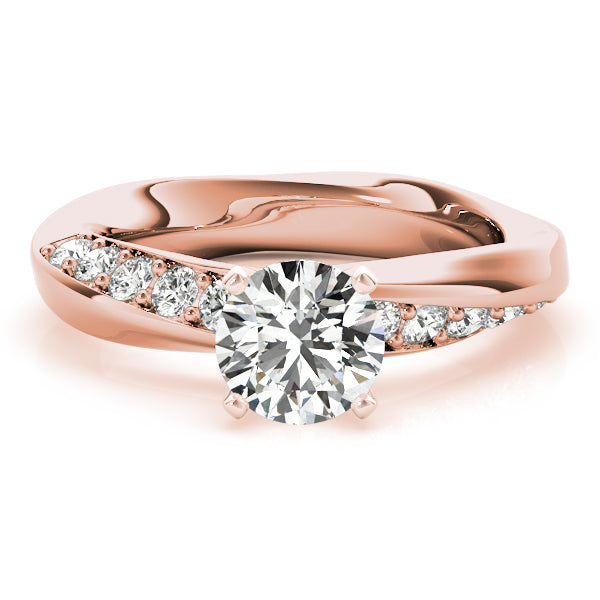 Twist Channel-Set Diamond Engagement Ring (1/3 ct. tw.)