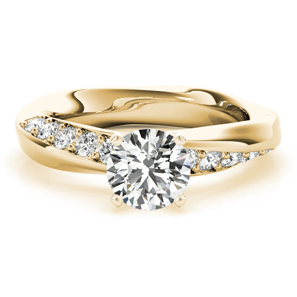 Twist Channel-Set Diamond Engagement Ring (1/3 ct. tw.)