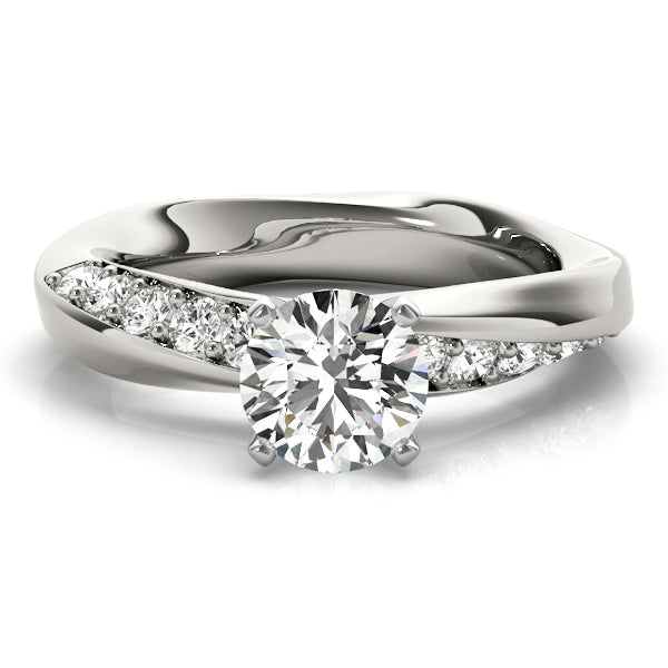 Twist Channel-Set Diamond Engagement Ring (1/3 ct. tw.)