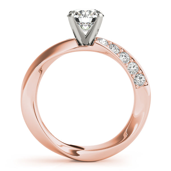 Twist Channel-Set Diamond Engagement Ring (1/3 ct. tw.)