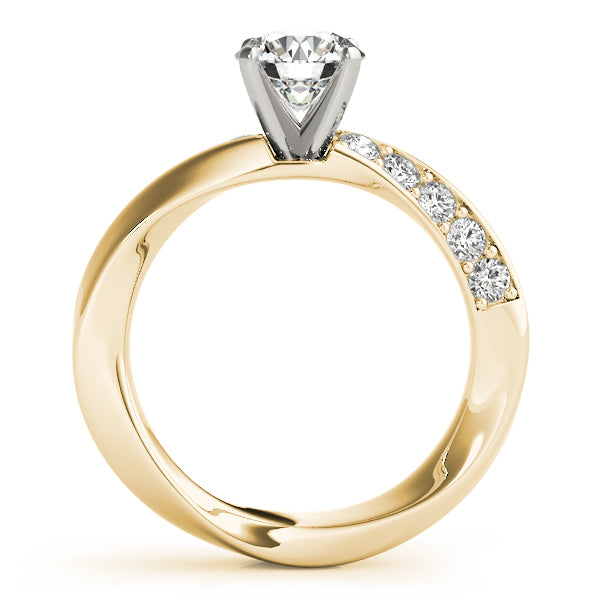Twist Channel-Set Diamond Engagement Ring (1/3 ct. tw.)
