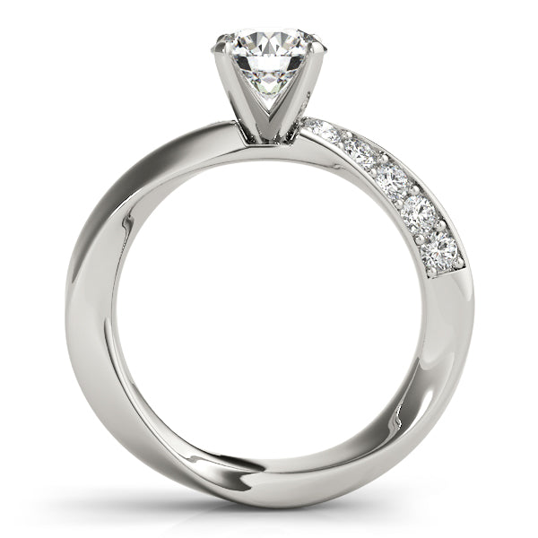 Twist Channel-Set Diamond Engagement Ring (1/3 ct. tw.)