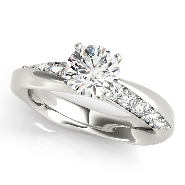 Twist Channel-Set Diamond Engagement Ring (1/3 ct. tw.)