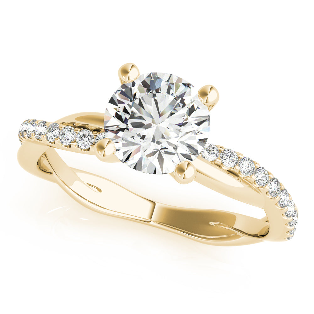 Petite Twist Diamond Engagement Ring (1/2 ct. tw.)