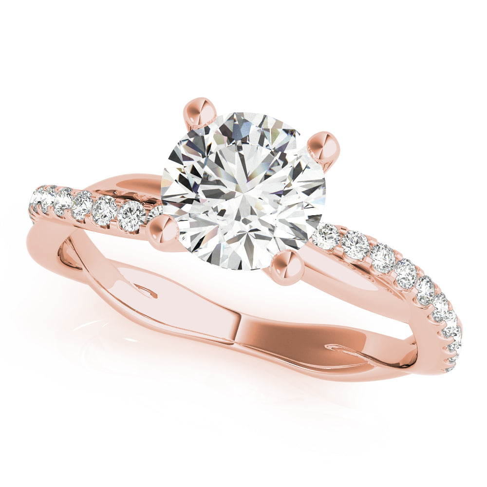 Petite Twist Diamond Engagement Ring (1/6 ct. tw.)