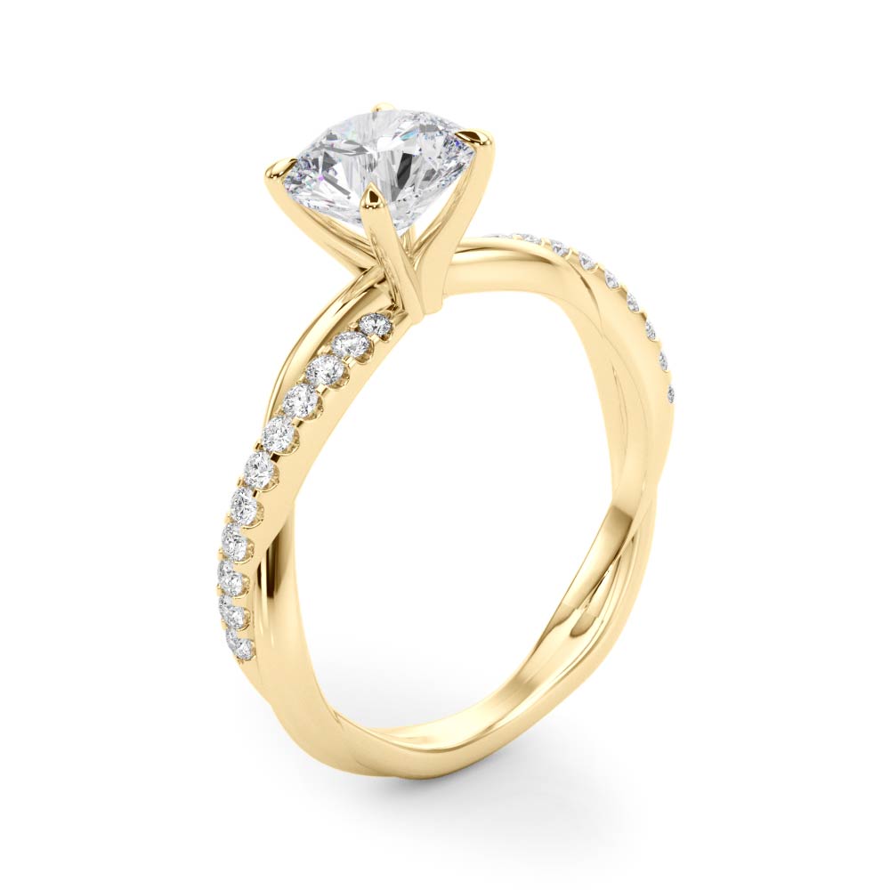 Petite Twist Diamond Engagement Ring (1/4 ct. tw.)