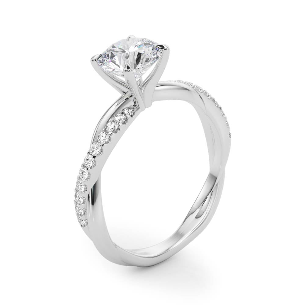 Petite Twist Diamond Engagement Ring (1 1/2 ct. tw.)