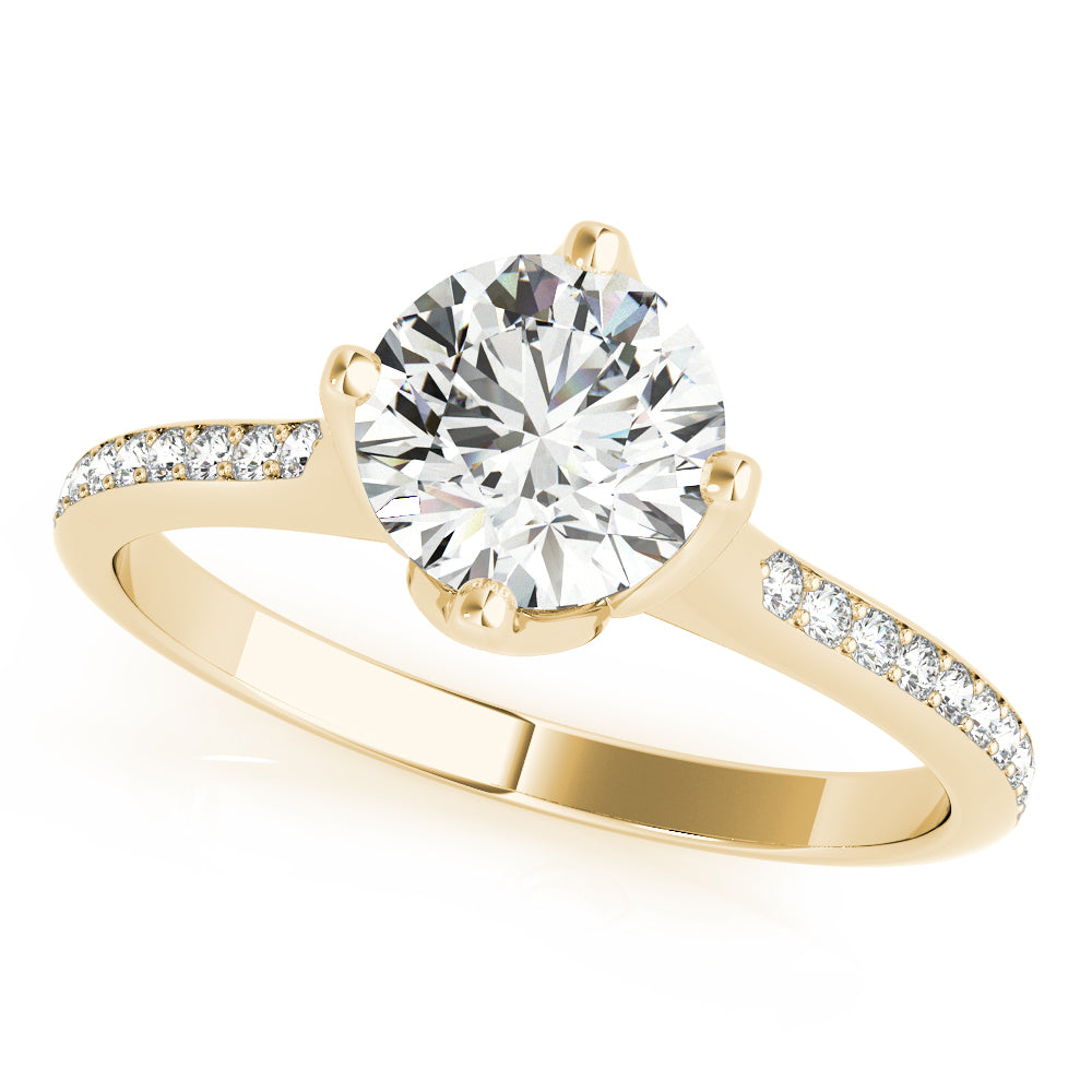 Petite Pavé Diamond Engagement Ring (1/2 ct. tw.)